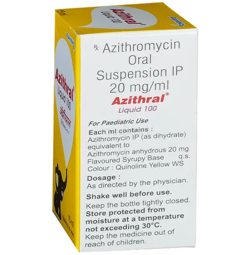 azithral 100mg syrup 15 ml